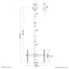 Suporte de teto Neomounts CL35-440BL16XL máx 50 kg 37-70 polegadas
