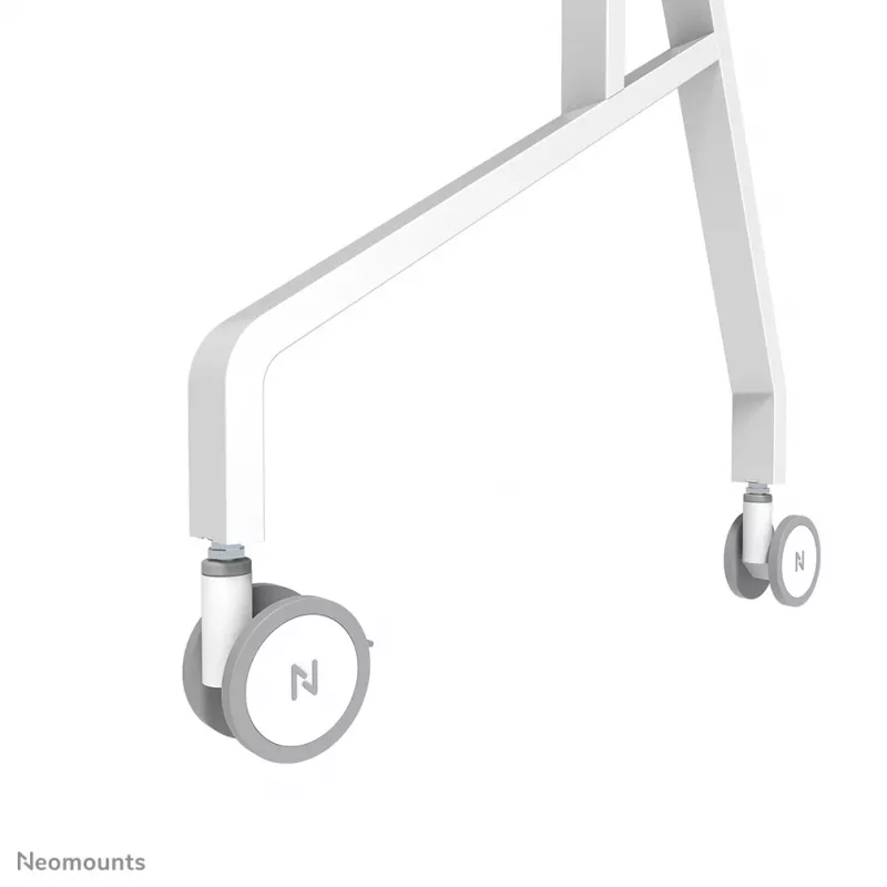 Carrinho Neomounts FL50-515WH1 Samsung Flip para ecrãs de 55–65 polegadas, rotativo, altura ajustável, branco
