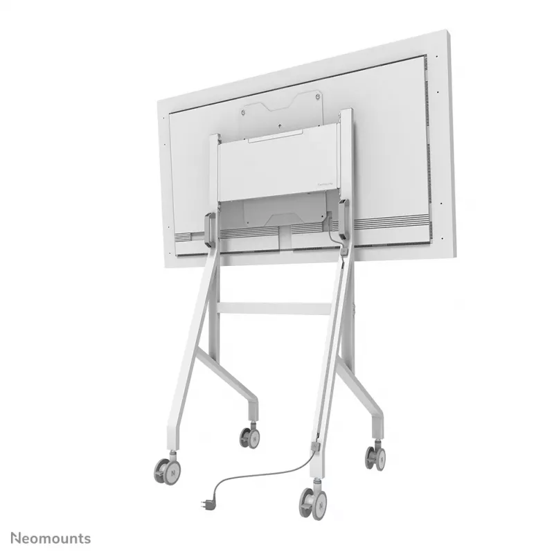 Carrinho Neomounts FL50-515WH1 Samsung Flip para ecrãs de 55–65 polegadas, rotativo, altura ajustável, branco