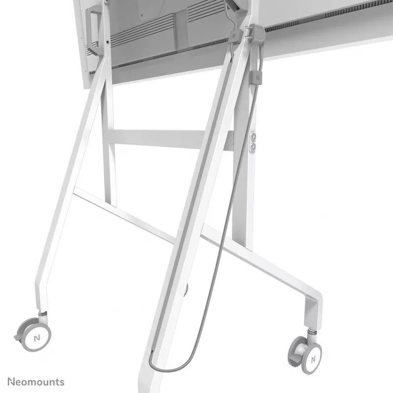 Carrinho Neomounts FL50-515WH1 Samsung Flip para ecrãs de 55–65 polegadas, rotativo, altura ajustável, branco