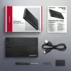 Axagon EE25-XA6C caixa externa compacta de alumínio USB-C 5 Gbit/s – SATA 6G para SSD/HDD de 2,5 inch