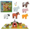 Conjunto magnético de mini animais MALIK 62333 — figuras magnéticas tema quinta para crianças pequenas