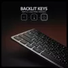 Axagon HMC-KB-CRL, hub USB 5Gbps com teclado, HDMI 4K/60Hz, 3x USB-A, SD/mSD, áudio, PD100, layout cirílico