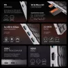 Axagon HMC-KB-NRD, hub USB 5Gbps com teclado, HDMI 4K/60Hz, 3x USB-A, SD/mSD, áudio, PD100, layout nórdico