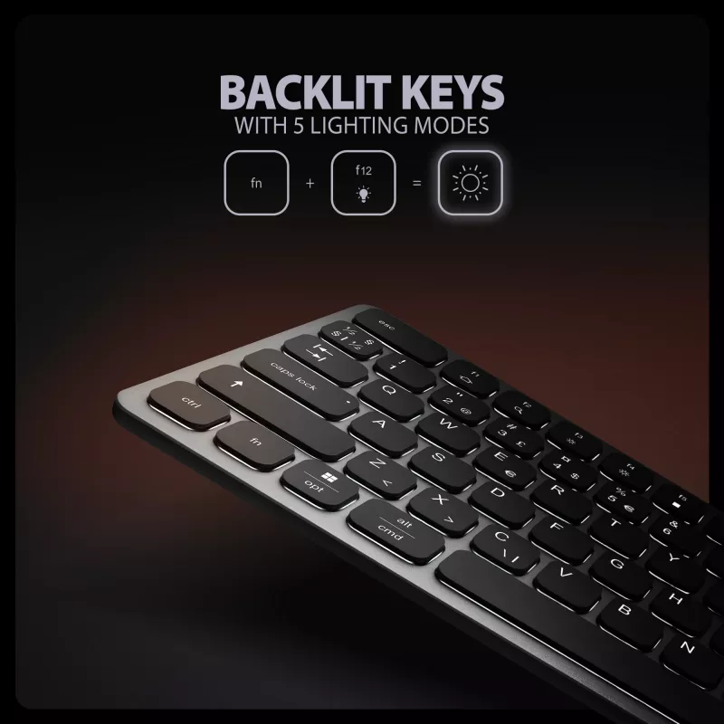 Axagon HMC-KB-NRD, hub USB 5Gbps com teclado, HDMI 4K/60Hz, 3x USB-A, SD/mSD, áudio, PD100, layout nórdico
