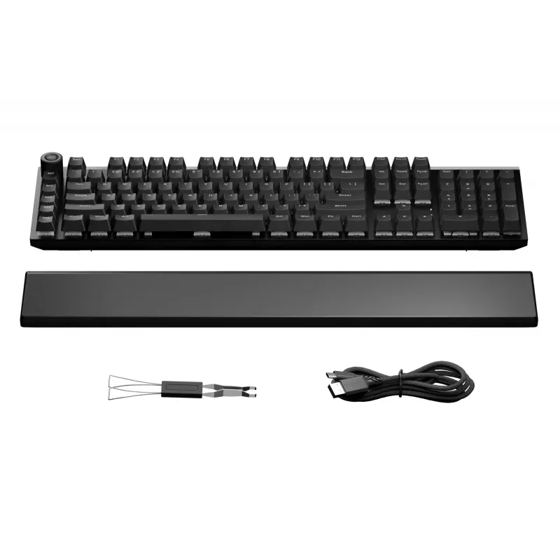 Teclado gaming be quiet! Light Mount Silent Linear US ANSI USB QWERTY US English preto