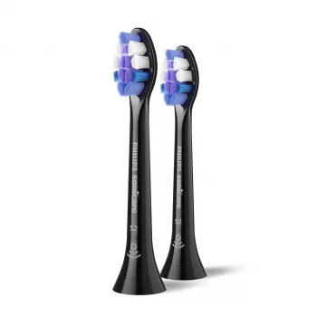 Cabeças de escova Philips Sensitive HX6052/88 2 unidades, 2 peças, preto, 3 meses, extra macias, Philips, Philips Sonicare