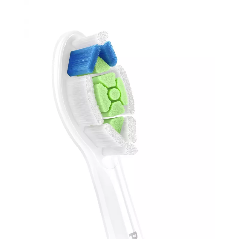 Cabeças de escova Philips HX6062/87 substituição pack de 2, cerdas médias, branco