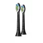Philips Sonicare Optimal White HX6062/88 pack de 2 escovas de substituição, 2 unid., preto, 3 meses, médio, 62000 movimentos por minuto, Philips