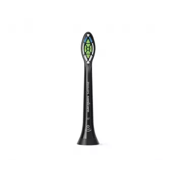 Philips Sonicare Optimal White HX6062/88 pack de 2 escovas de substituição, 2 unid., preto, 3 meses, médio, 62000 movimentos por minuto, Philips