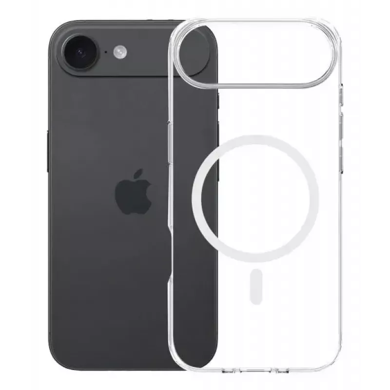 Capa 3MK para Apple iPhone 17 Air – capa transparente TPU/PU, compatível com ecrã de 6,5 polegadas (16,5 cm)