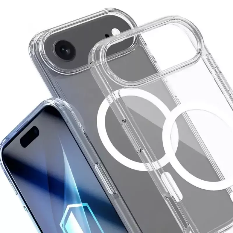Capa 3MK para Apple iPhone 17 Air – capa transparente TPU/PU, compatível com ecrã de 6,5 polegadas (16,5 cm)