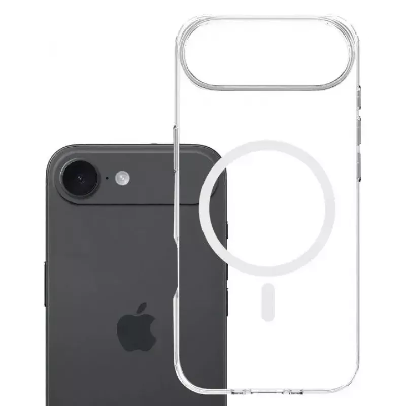 Capa 3MK para Apple iPhone 17 Air – capa transparente TPU/PU, compatível com ecrã de 6,5 polegadas (16,5 cm)