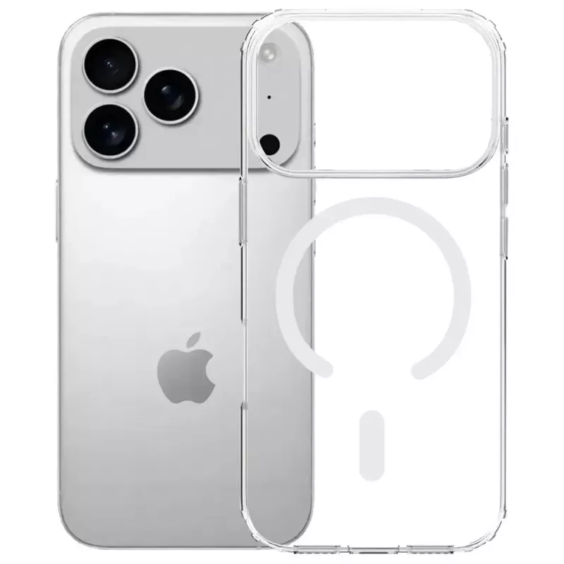 Capa de proteção 3MK Armor MagCase para Apple iPhone 17 Pro, fixação magnética, transparente/fumado