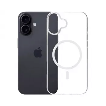 Capa de telemóvel 3MK para Apple iPhone 17, capa transparente TPU/PU, para ecrã de 6,3 polegadas (16 cm)