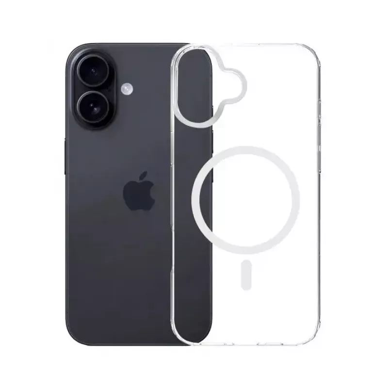 3mk Armor MagCase capa para Apple iPhone 17, compatível com MagSafe, capa traseira de TPU, cantos reforçados, transparente