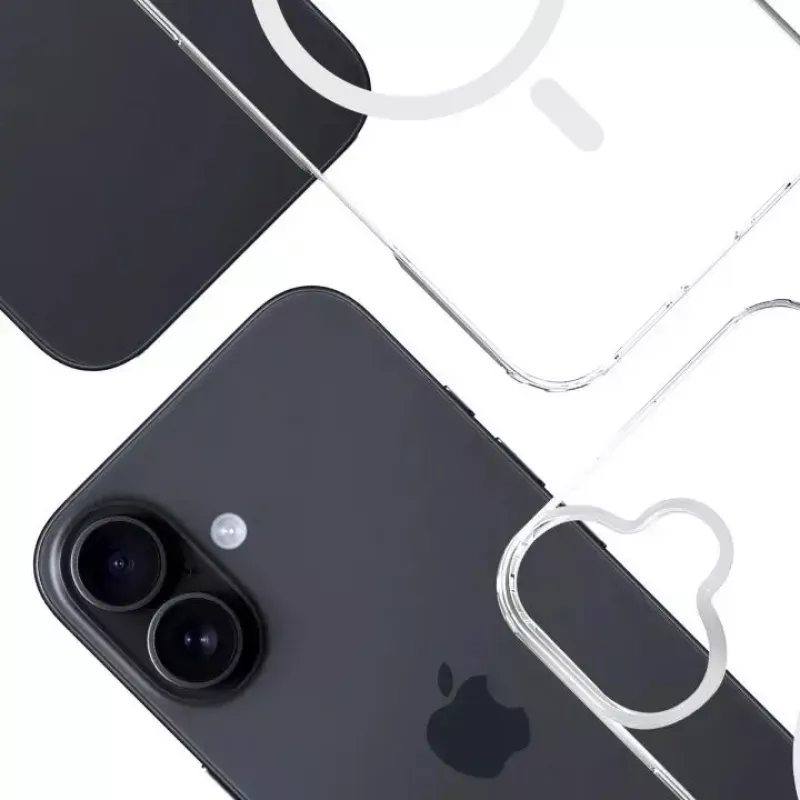 3mk Armor MagCase capa para Apple iPhone 17, compatível com MagSafe, capa traseira de TPU, cantos reforçados, transparente