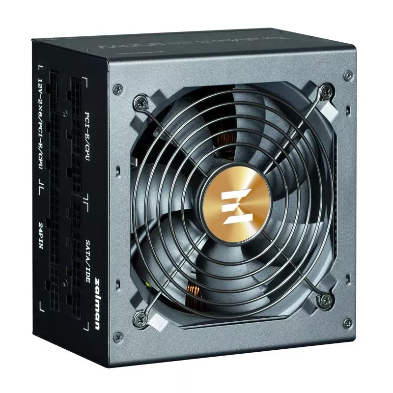 Fonte de alimentação Zalman TeramaxII SE 850 W ATX 18+10 Pin, 80 PLUS Gold, ventoinha 120 mm, preto
