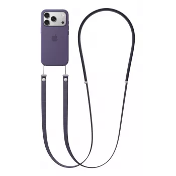 Correia de tiracolo Apple MGGJ4ZM/A – roxo, rPET reciclado e aço inoxidável, comprimento 2,08 m