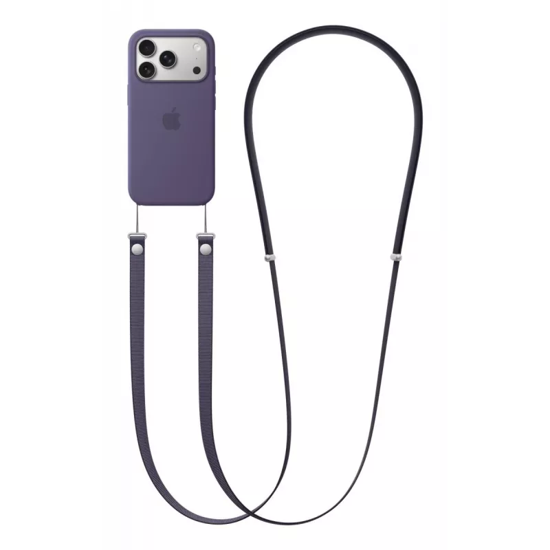 Correia de tiracolo Apple MGGJ4ZM/A – roxo, rPET reciclado e aço inoxidável, comprimento 2,08 m