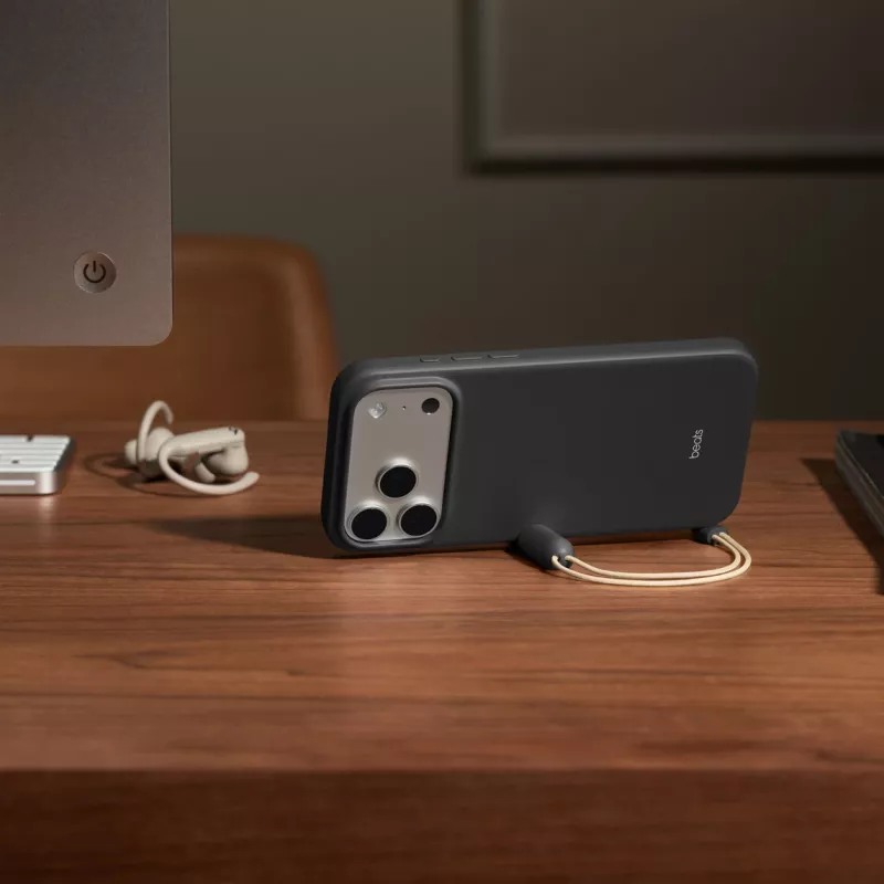 APPLE Beats iPhone 17 Pro Max - Capa com suporte e MagSafe e controlo de câmara - cinzento granito