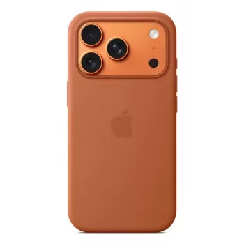 APPLE iPhone 17 Pro – Capa de silicone com MagSafe – terracota