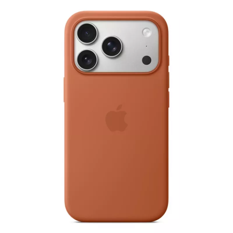 APPLE iPhone 17 Pro – Capa de silicone com MagSafe – terracota