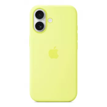 Capa Apple iPhone 17 Silicone Case com MagSafe amarelo néon