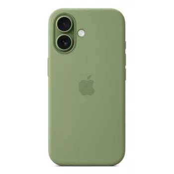 Capa de silicone Apple iPhone 17 MagSafe Light Moss verde