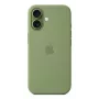 Capa de silicone Apple iPhone 17 MagSafe Light Moss verde