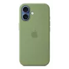 Capa de silicone Apple iPhone 17 MagSafe Light Moss verde