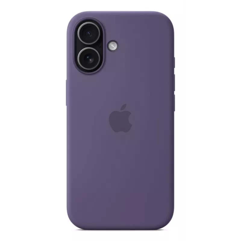 Capa de silicone Apple iPhone 17 roxo Fog Monochromatic