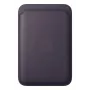 Porta-cartões Apple iPhone FineWoven Wallet com MagSafe Midnight roxo