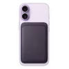 Porta-cartões Apple iPhone FineWoven Wallet com MagSafe Midnight roxo