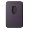 Porta-cartões Apple iPhone FineWoven Wallet com MagSafe Midnight roxo