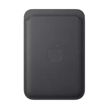 Porta-cartões Apple iPhone FineWoven Wallet com MagSafe preto Microtwill