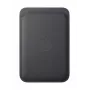 Porta-cartões Apple iPhone FineWoven Wallet com MagSafe preto Microtwill