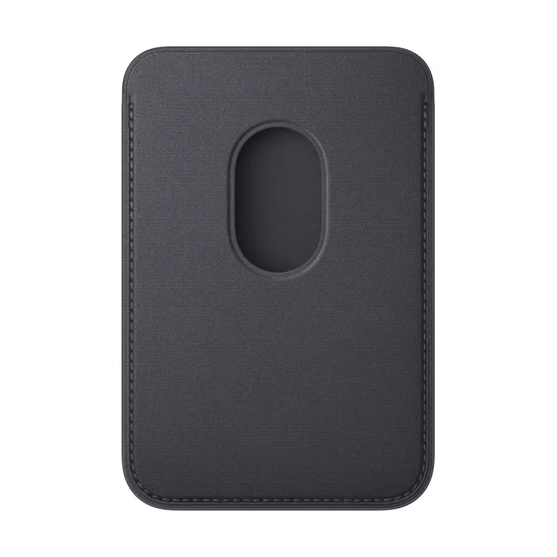 Porta-cartões Apple iPhone FineWoven Wallet com MagSafe preto Microtwill