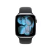 Apple Watch Series 11 GPS 42mm caixa de alumínio cinzento sideral com bracelete desportiva preta S/M