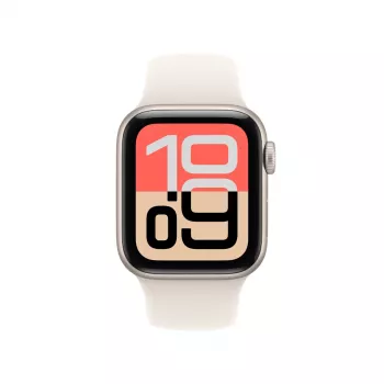 Apple Watch SE 3 GPS 40mm caixa de alumínio Starlight com bracelete desportiva Starlight M/L
