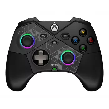 Comando MSI FORCE PRO W CONTROLLER preto USB 2.0 com fio sem fios