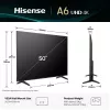 Televisor Hisense 50A6Q 127 cm (50 polegadas) 4K Ultra HD Smart TV Wi-Fi preto 200 cd/m²