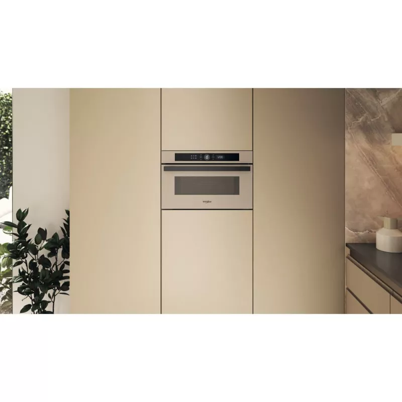 Micro-ondas com grelhador Whirlpool WMD44ME bege encastrável 31 L 1000 W