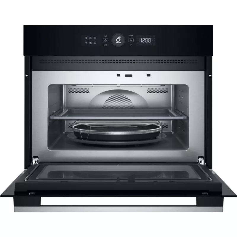 Micro-ondas combinado Whirlpool WMW57DHMX preto, aço inoxidável encastrável 40 L 900 W