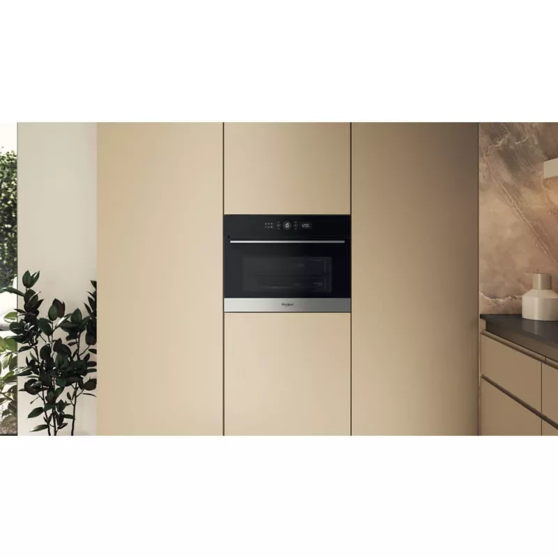 Micro-ondas combinado Whirlpool WMW57DHMX preto, aço inoxidável encastrável 40 L 900 W