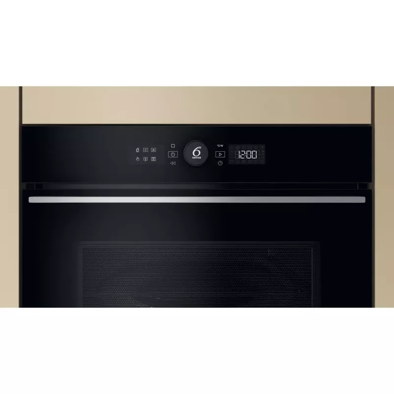 Micro-ondas combinado Whirlpool WMW57DHMX preto, aço inoxidável encastrável 40 L 900 W