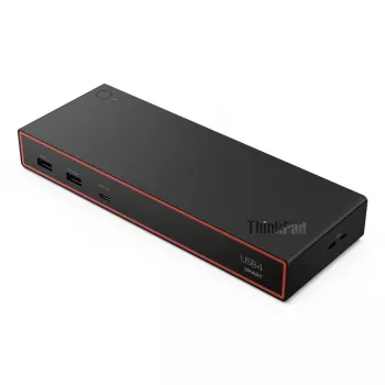 Docking station Lenovo ThinkPad USB4 Smart Dock 5500 – host USB4, 4x USB-A Gen2, HDMI, Gigabit Ethernet, fonte de alimentação 135W, Eclipse preto