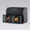 Maestro MR-758 fritadeira de ar com dois cestos, 2 x 4,5 l (9 l), 2000 W, 80–200°C, 8 programas, preta