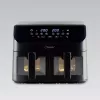 Maestro MR-758 fritadeira de ar com dois cestos, 2 x 4,5 l (9 l), 2000 W, 80–200°C, 8 programas, preta