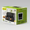 Maestro MR-758 fritadeira de ar com dois cestos, 2 x 4,5 l (9 l), 2000 W, 80–200°C, 8 programas, preta